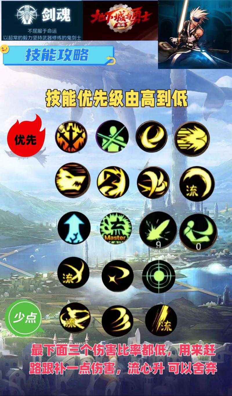 DNF剑圣不加流星技能加点方案推荐_2025最新剑圣刷图PK加点攻略