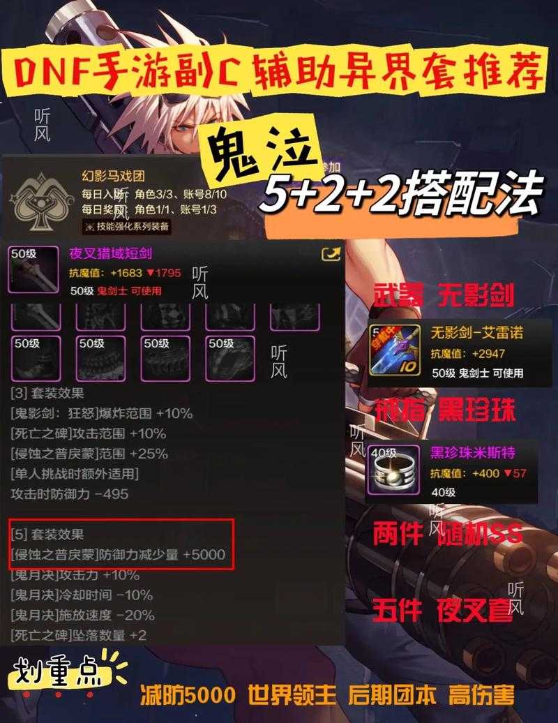 鬼剑士打团总被秒？这3件保命装备必备