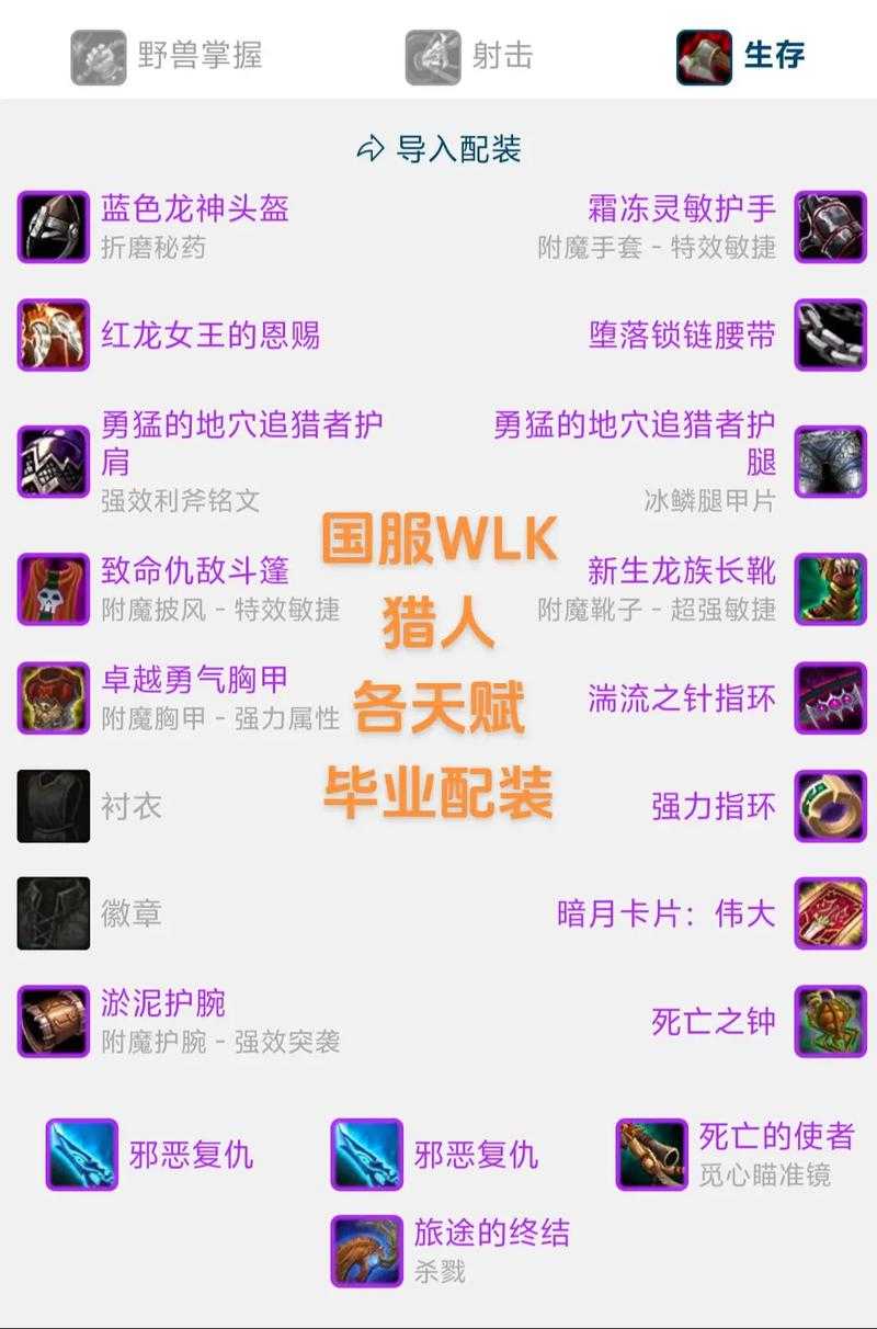 2025年 魔兽世界 猎人生存指南 从天赋到实战的完整方案
